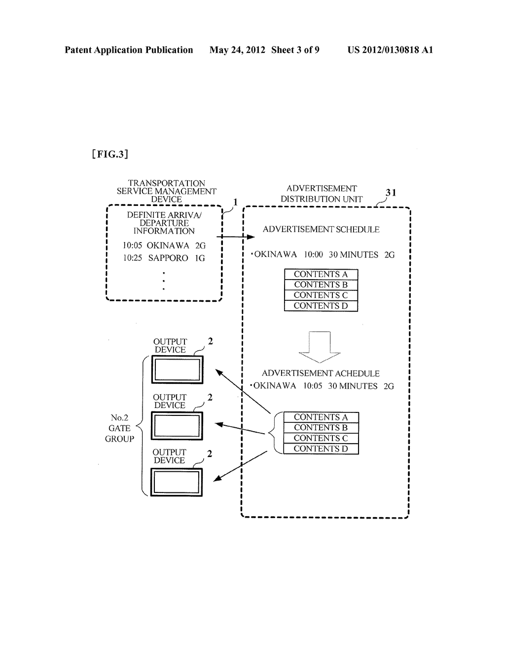 ADVERTISEMENT OUTPUT CONTROL DEVICE, ADVERTISEMENT OUTPUT CONTROL METHOD,     AND RECORDING MEDIUM - diagram, schematic, and image 04