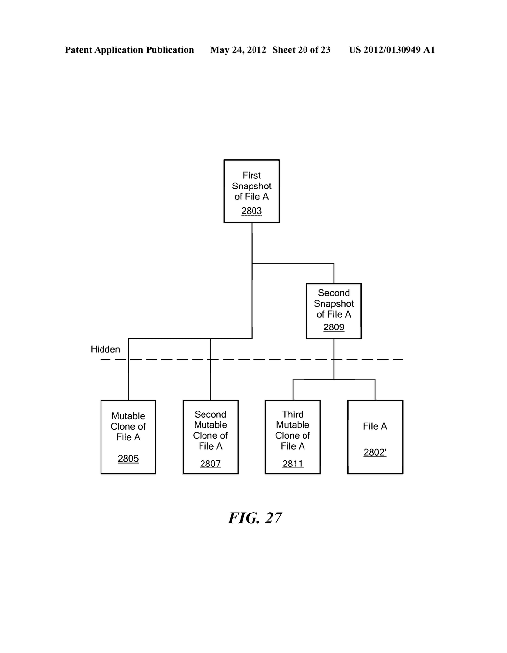 File Cloning and De-Cloning in a Data Storage System - diagram, schematic, and image 21