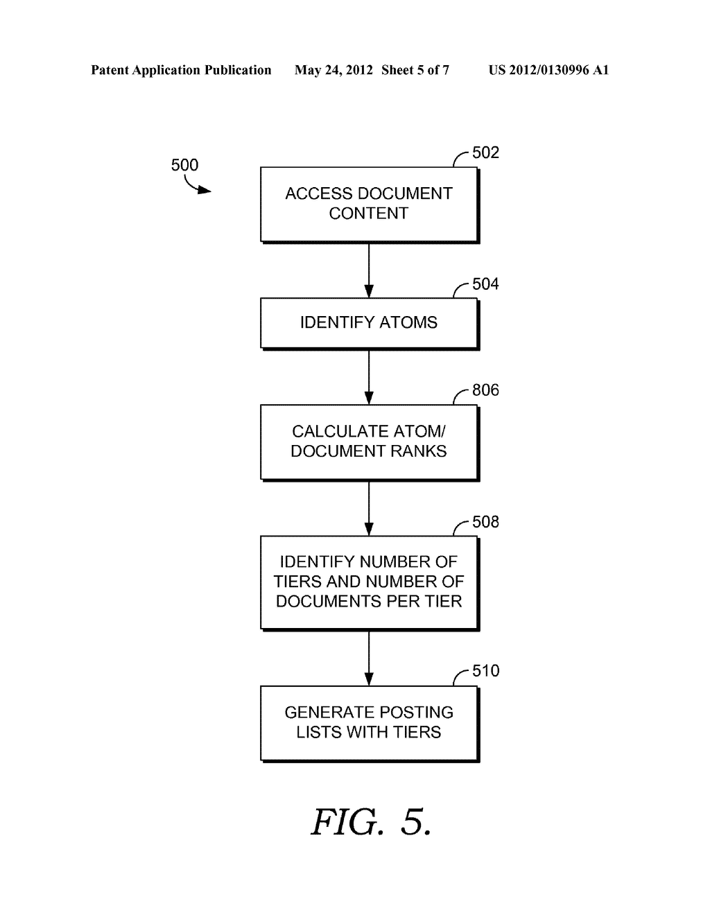 TIERING OF POSTING LISTS IN SEARCH ENGINE INDEX - diagram, schematic, and image 06