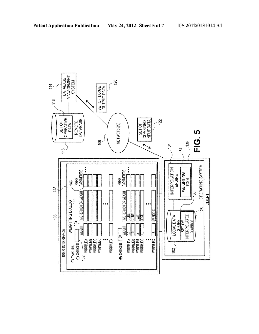 SYSTEMS AND METHODS FOR INTERPOLATING ALTERNATIVE INPUT SETS BASED ON     USER-WEIGHTED VARIABLES - diagram, schematic, and image 06