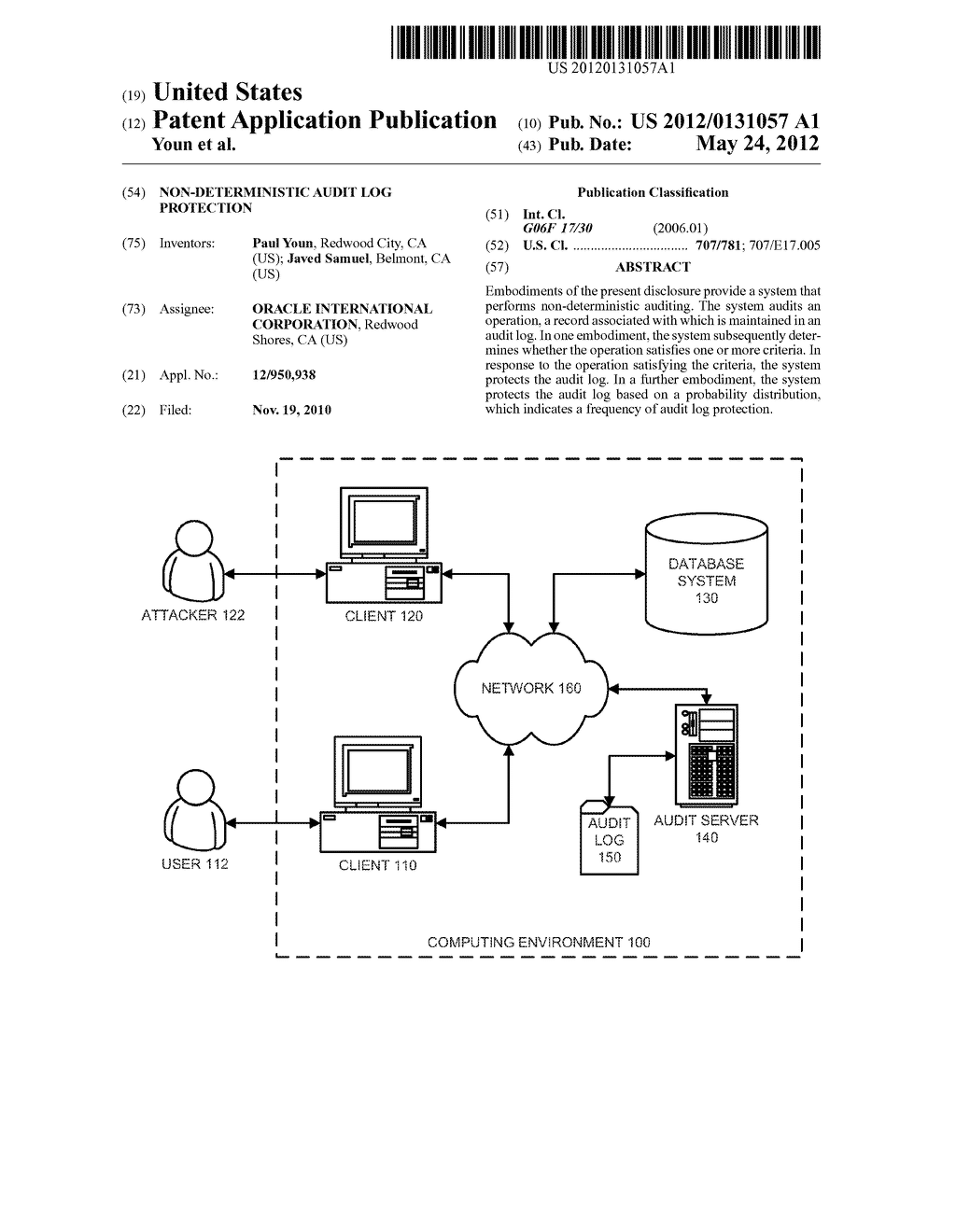 NON-DETERMINISTIC AUDIT LOG PROTECTION - diagram, schematic, and image 01