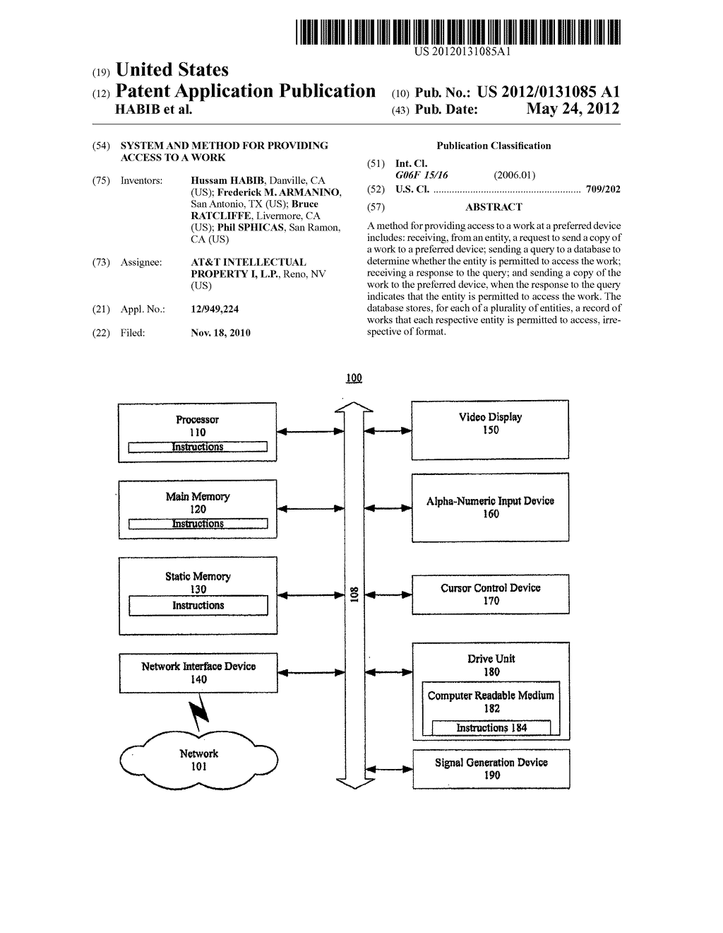 SYSTEM AND METHOD FOR PROVIDING ACCESS TO A WORK - diagram, schematic, and image 01