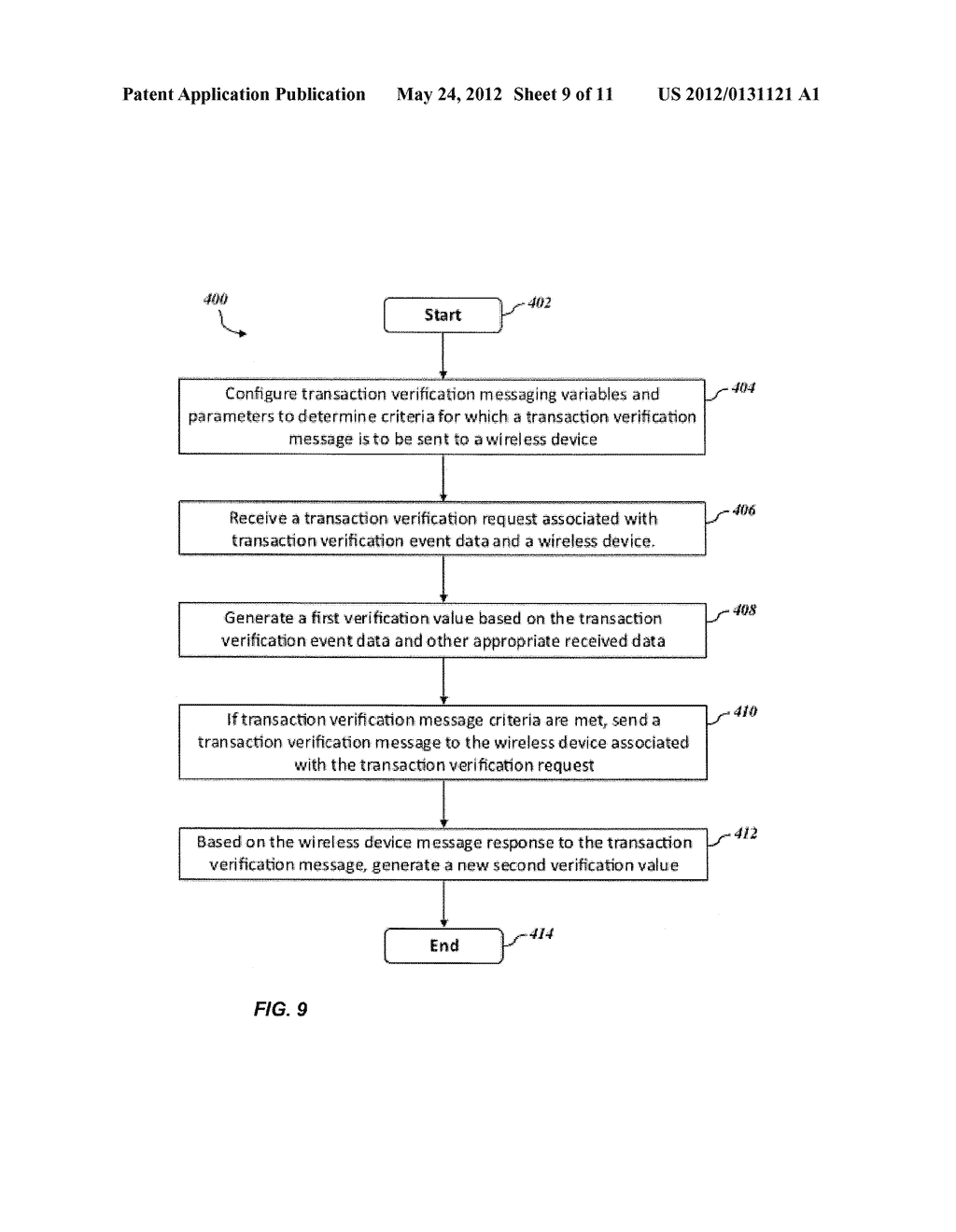 MOBILE COMMUNICATIONS MESSAGE VERIFICATION OF FINANCIAL TRANSACTIONS - diagram, schematic, and image 10