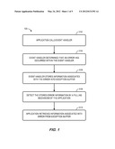 SYSTEMS AND METHODS PROVIDING AN EXCEPTION BUFFER TO FACILITATE PROCESSING     OF EVENT HANDLER ERRORS diagram and image