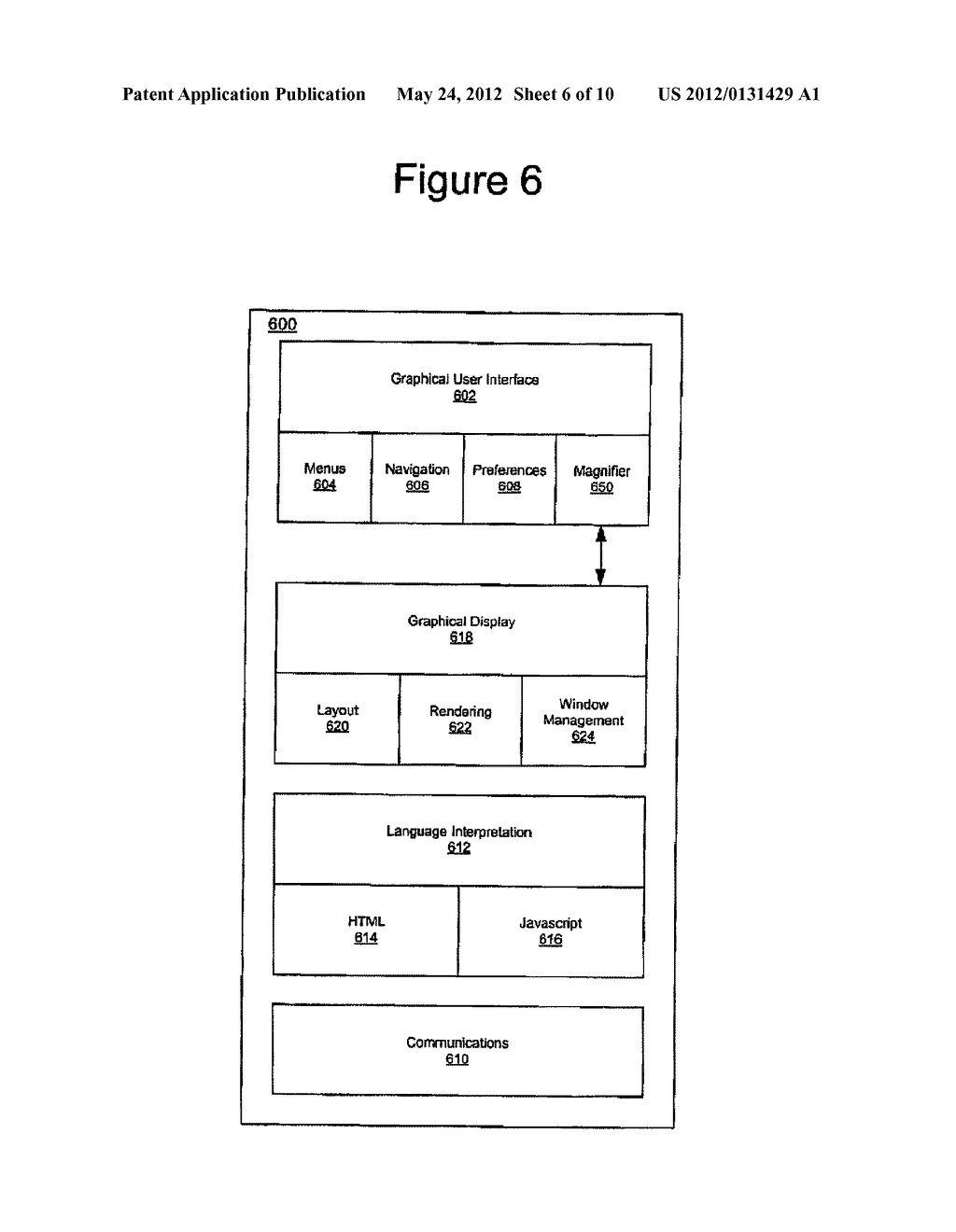 Magnifying the Text of a Link While Still Retaining Browser Function in     the Magnified Display - diagram, schematic, and image 07