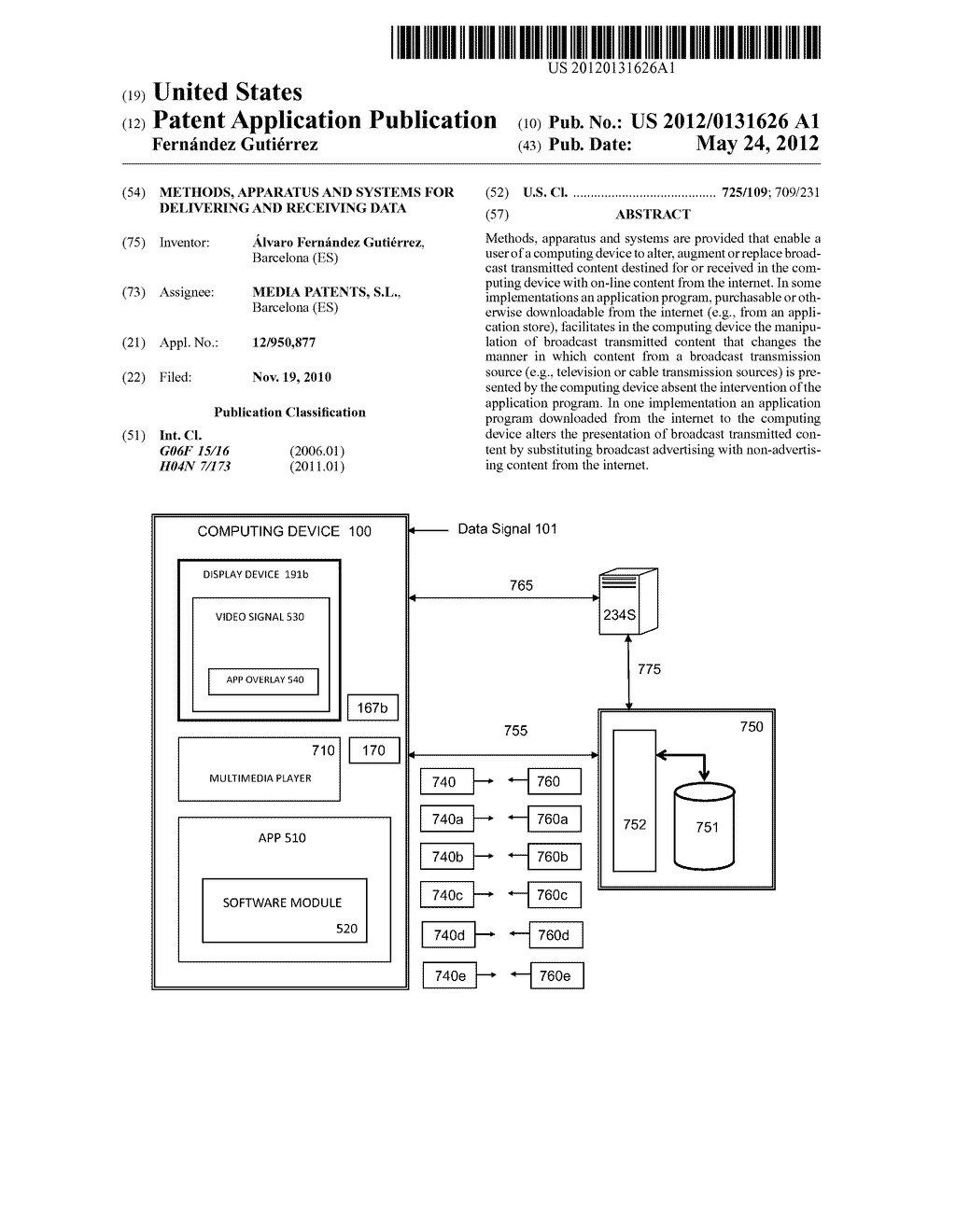 METHODS, APPARATUS AND SYSTEMS FOR DELIVERING AND RECEIVING DATA - diagram, schematic, and image 01