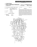 GLOVE WITH A TWO-PIECE WRIST GUARD diagram and image