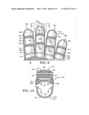 SPORTS GLOVE WITH AN ELASTICALLY JOINED PALM diagram and image