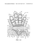 SPORTS GLOVE WITH AN ELASTICALLY JOINED PALM diagram and image