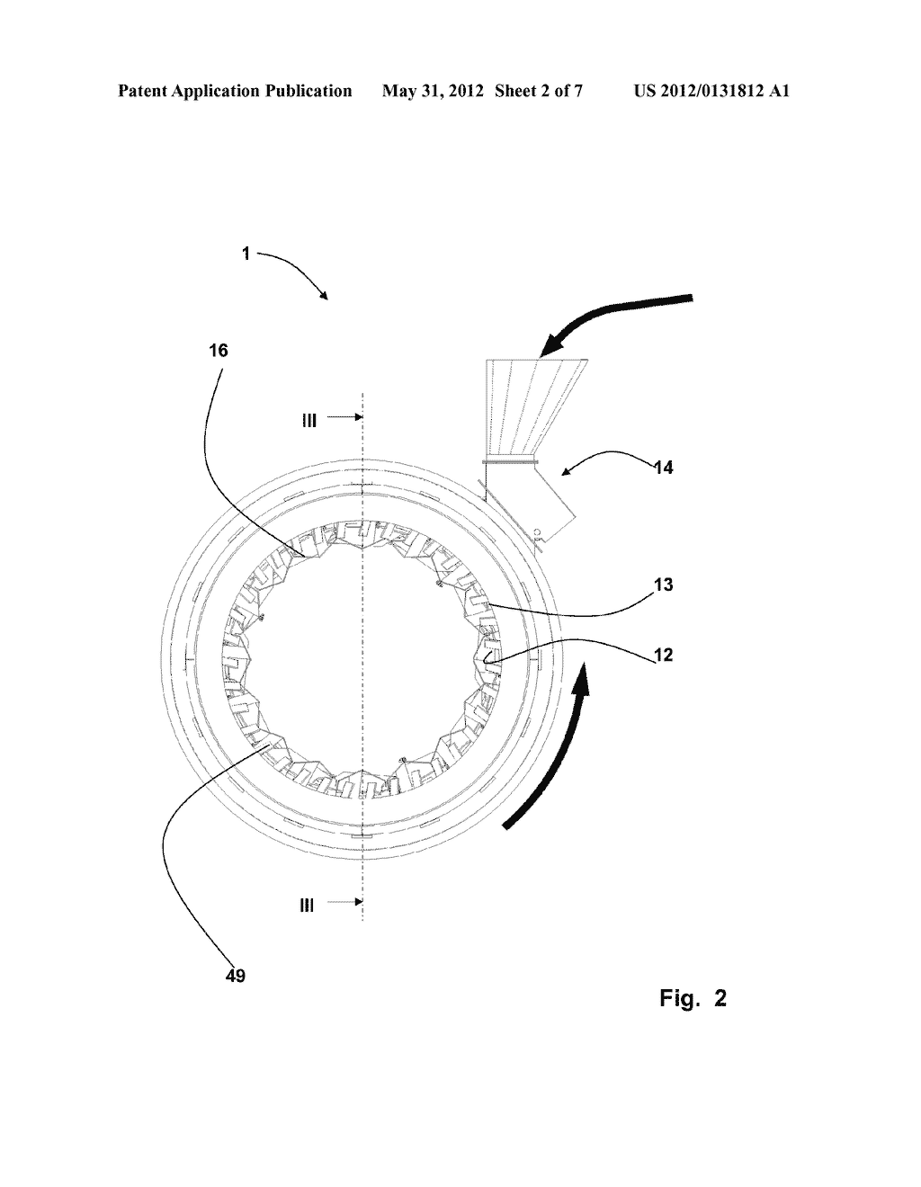 DRYING CYLINDER OF THE TYPE FOR PLANTS FOR THE PRODUCTION OF BITUMINOUS     MACADAMS - diagram, schematic, and image 03