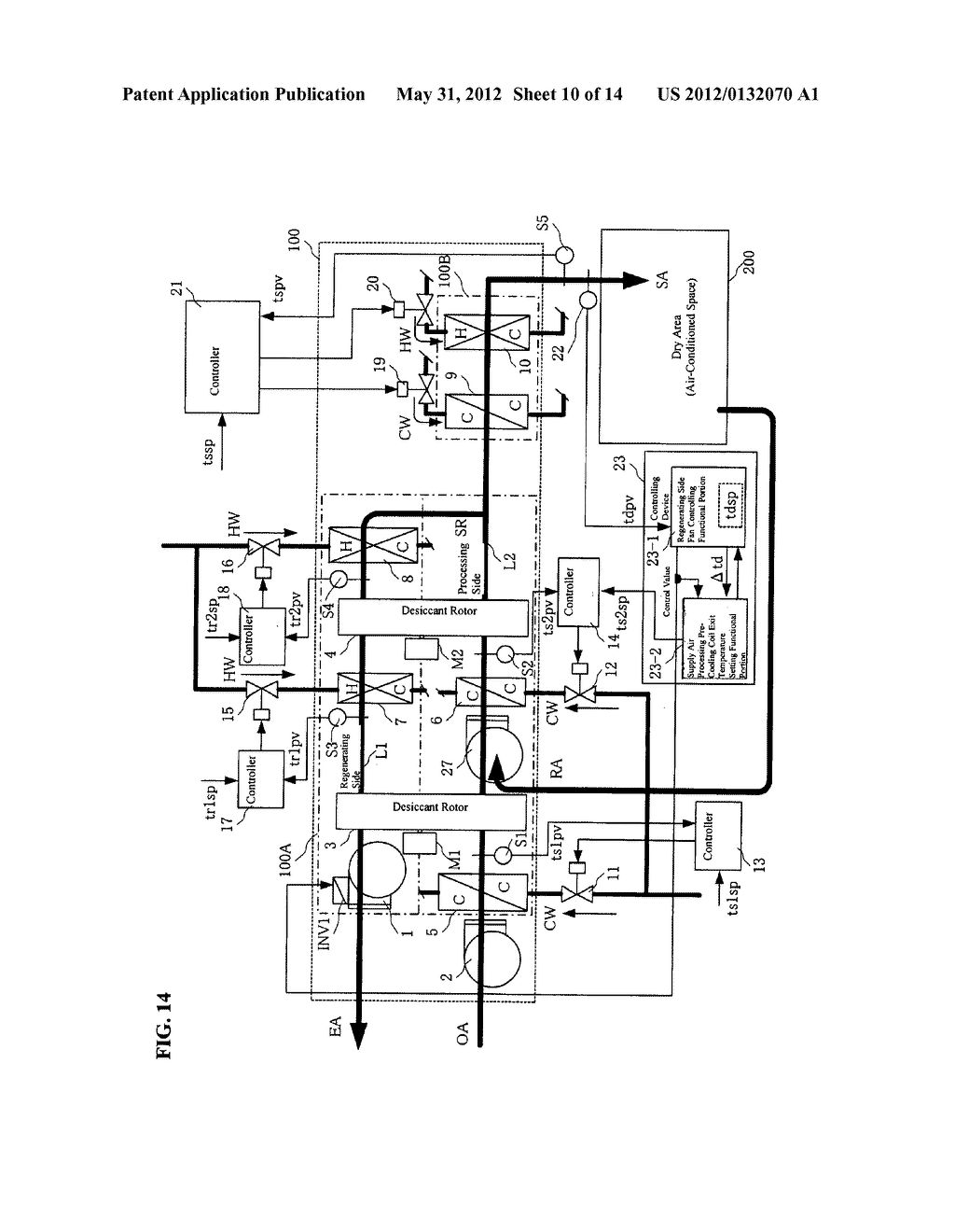 DESICCANT AIR-CONDITIONING SYSTEM AND OPERATING METHOD THEREOF - diagram, schematic, and image 11