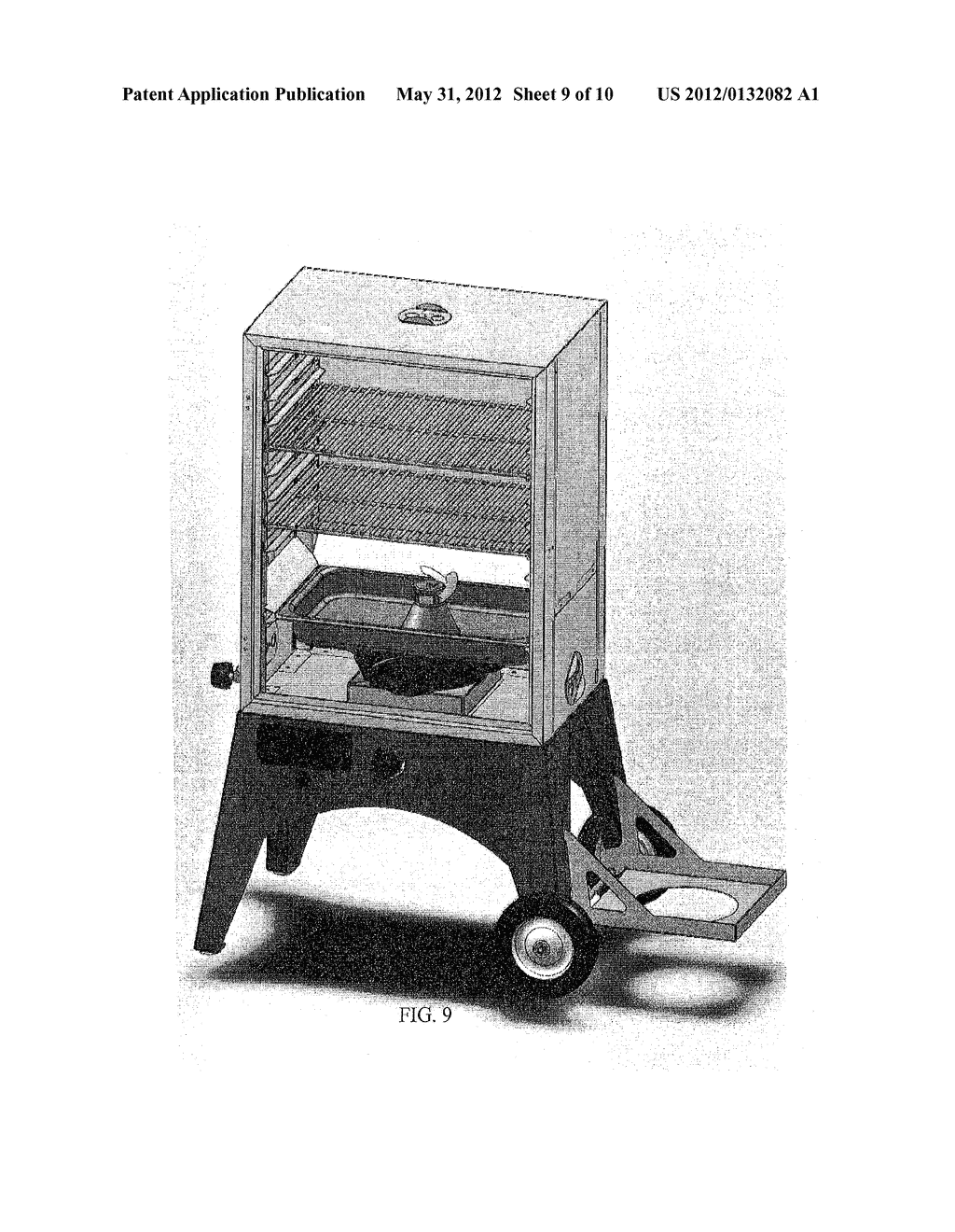 Device for cooking with a combination of steam and smoke - diagram, schematic, and image 10