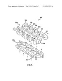 CYLINDER HEAD HAVING PLURAL WATER JACKETS AND CAST-IN WATER RAIL diagram and image