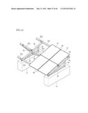 STRUCTURE INSTALLATION RACK, METHOD FOR INSTALLING THE SAME, STRUCTURE     CONNECTING STRUCTURE, CONNECTION MEMBER AND METHOD FOR INSTALLING THIS     STRUCTURE CONNECTING STRUCTURE, AND SOLAR CELL SYSTEM diagram and image