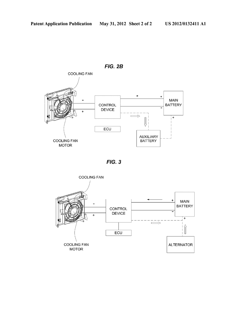 WIND POWER GENERATING SYSTEM FOR VEHICLE USING MOTOR FOR COOLING FAN - diagram, schematic, and image 03