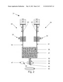 MATERIAL DISPENSING DEVICE, MATERIAL DISPENSING SYSTEM AND METHOD FOR     CONTROLLED DISPENSING OF A MATERIAL AT AN OBJECT diagram and image