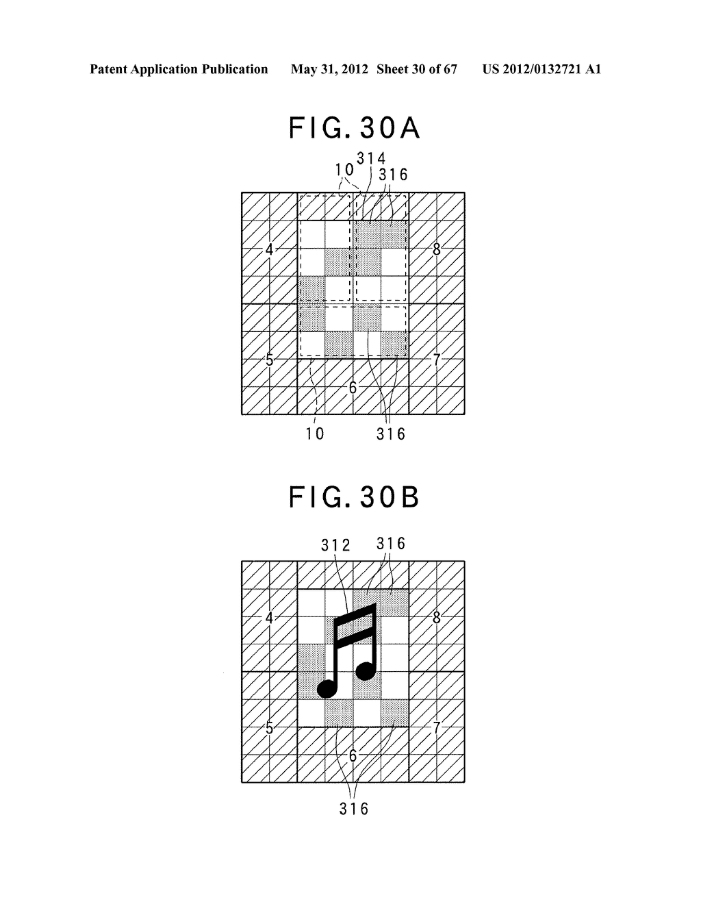 TWO-DIMENSIONAL CODE HAVING RECTANGULAR REGION PROVIDED WITH SPECIFIC     PATTERNS FOR SPECIFY CELL POSITIONS AND DISTINCTION FROM BACKGROUND - diagram, schematic, and image 31