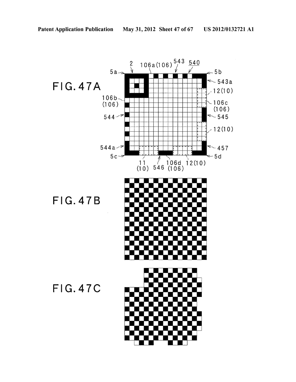 TWO-DIMENSIONAL CODE HAVING RECTANGULAR REGION PROVIDED WITH SPECIFIC     PATTERNS FOR SPECIFY CELL POSITIONS AND DISTINCTION FROM BACKGROUND - diagram, schematic, and image 48