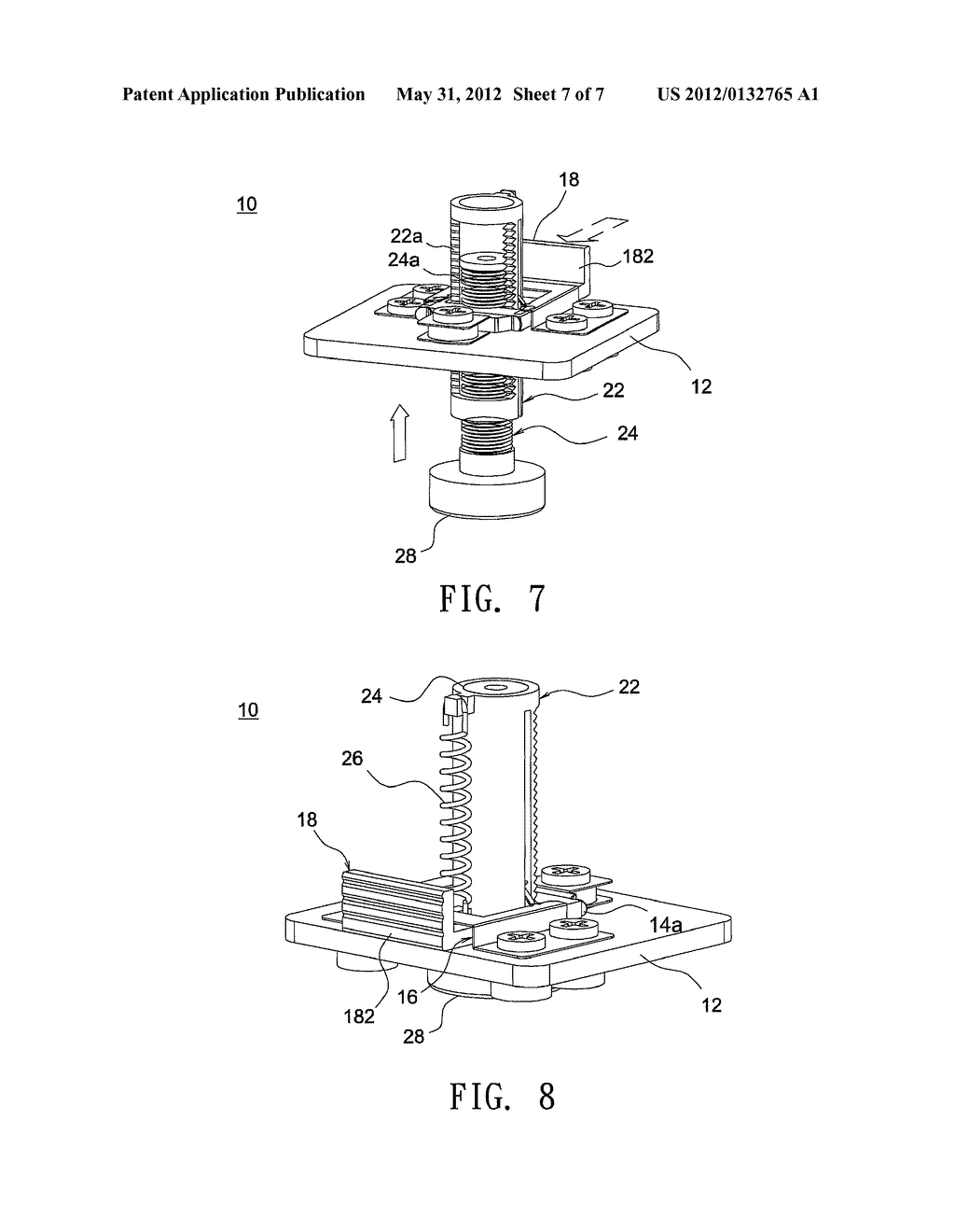 ELEVATING MECHANISM FOR PROJECTION APPARATUS - diagram, schematic, and image 08