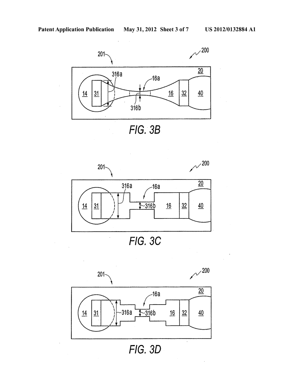 SELF-ALIGNED, PLANAR PHASE CHANGE MEMORY ELEMENTS AND DEVICES, SYSTEMS     EMPLOYING THE SAME AND METHODS OF FORMING THE SAME - diagram, schematic, and image 04