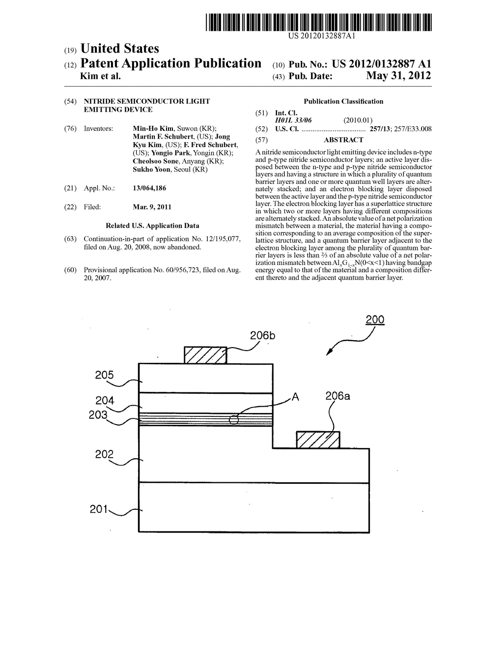 Nitride semiconductor light emitting device - diagram, schematic, and image 01