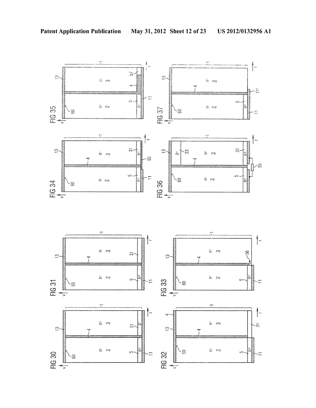 SEMICONDUCTOR COMPONENT WITH HIGH BREAKTHROUGH TENSION AND LOW FORWARD     RESISTANCE - diagram, schematic, and image 13