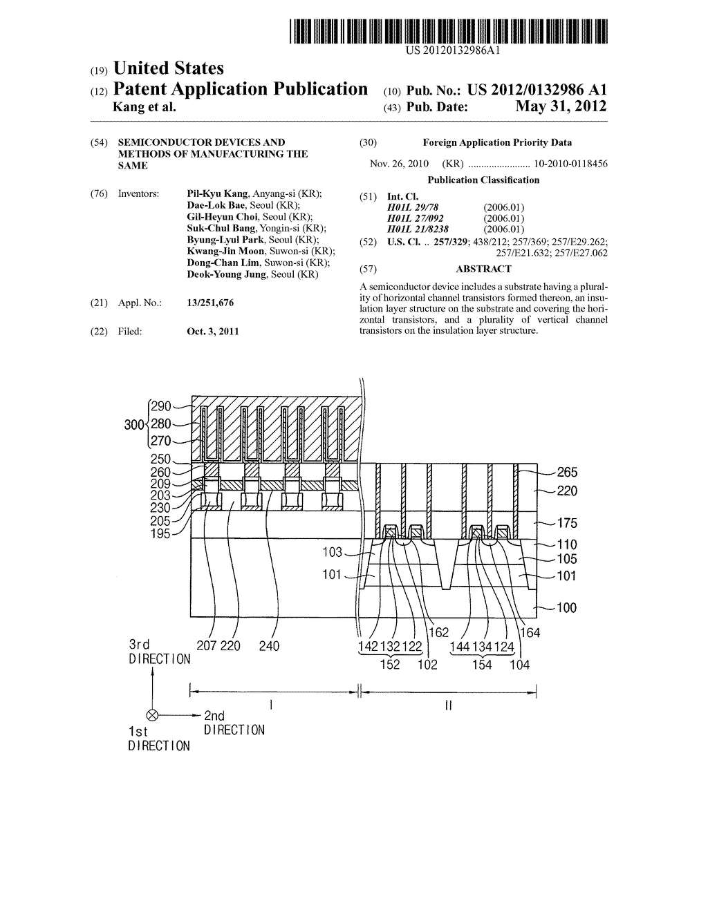 SEMICONDUCTOR DEVICES AND METHODS OF MANUFACTURING THE SAME - diagram, schematic, and image 01