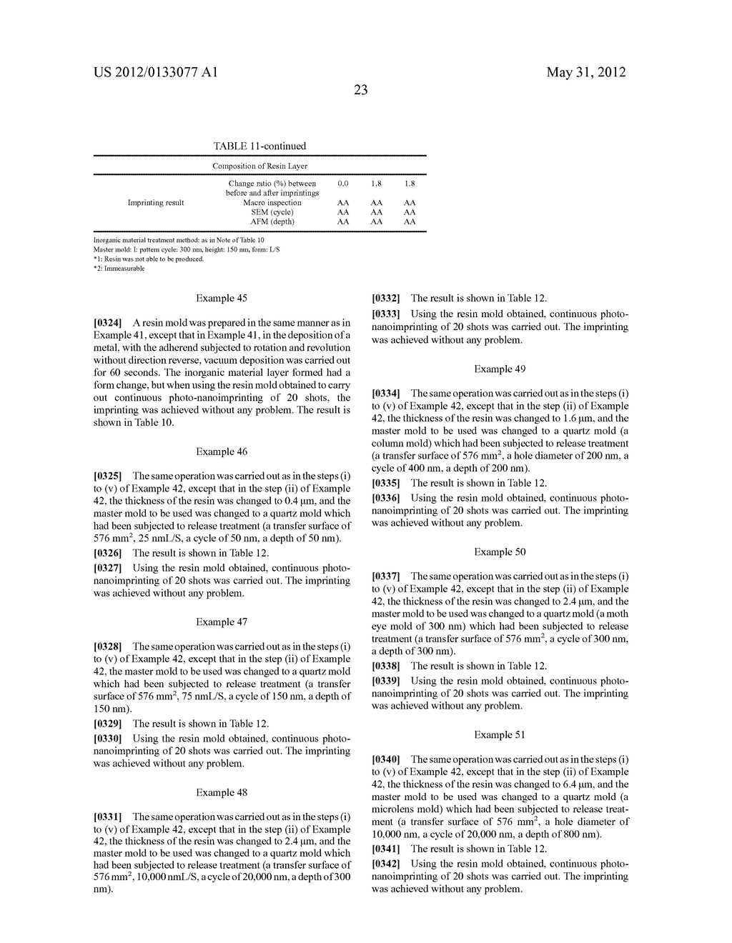 Resin Mold for Imprinting and Method for Producing the Same - diagram, schematic, and image 31