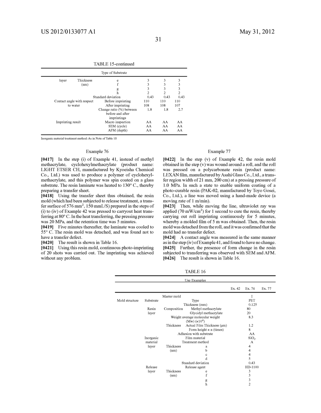 Resin Mold for Imprinting and Method for Producing the Same - diagram, schematic, and image 39