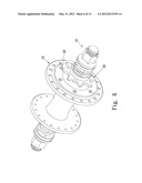 BICYCLE HUB ASSEMBLY WITH TWO TRANSMISSION DIRECTIONS diagram and image