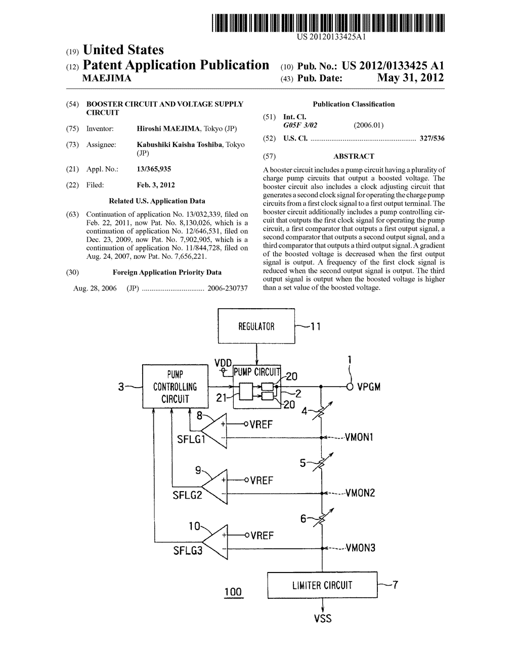 BOOSTER CIRCUIT AND VOLTAGE SUPPLY CIRCUIT - diagram, schematic, and image 01