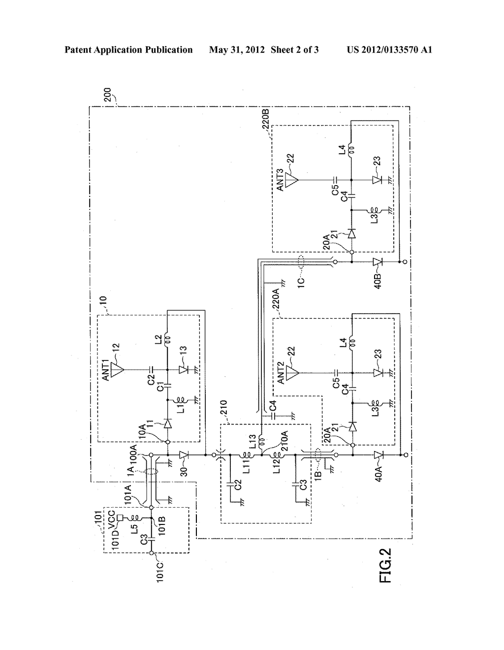 DIVERSITY ANTENNA APPARATUS INCLUDING RECTIFIER DEVICE - diagram, schematic, and image 03