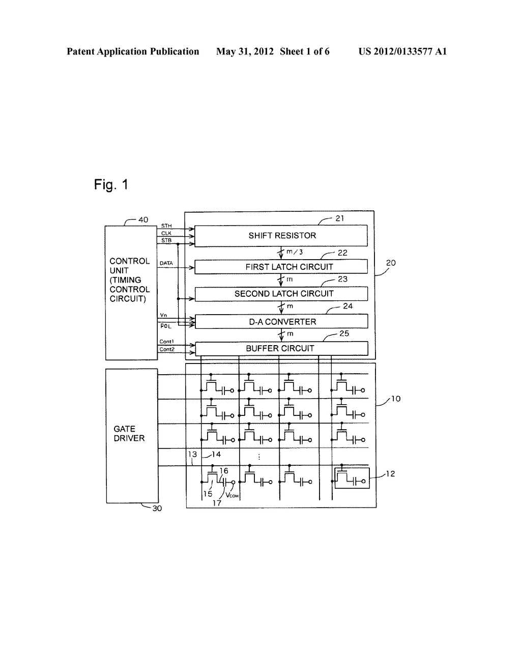 DRIVE DEVICE FOR LIQUID CRYSTAL DISPLAY PANEL - diagram, schematic, and image 02