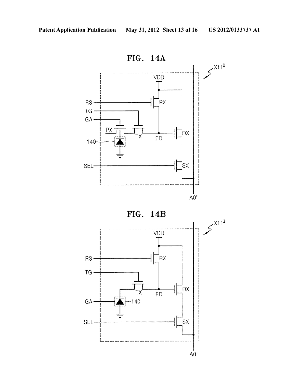 IMAGE SENSOR FOR SIMULTANEOUSLY OBTAINING COLOR IMAGE AND DEPTH IMAGE,     METHOD OF OPERATING THE IMAGE SENSOR, AND IMAGE PROCESSING SYTEM     INCLUDING THE IMAGE SENSOR - diagram, schematic, and image 14