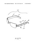 Replaceable decorative panel system for eyeglass frame diagram and image