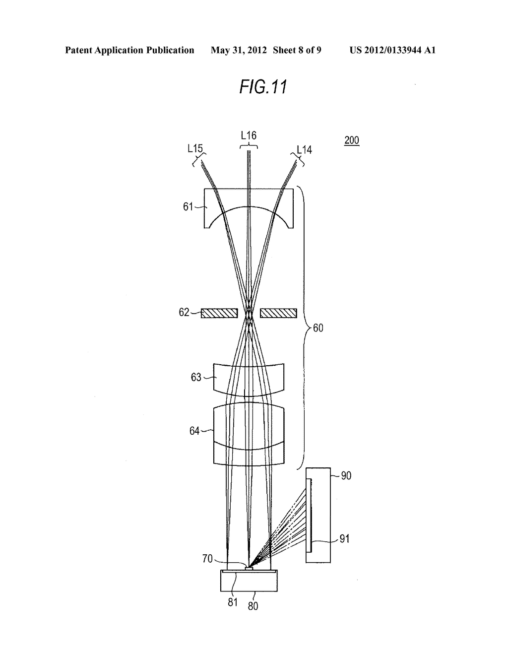 OPTICAL DEVICE AND ELECTRONIC APPARATUS - diagram, schematic, and image 09