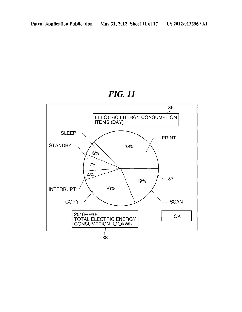 INFORMATION PROCESSING APPARATUS FOR CONTROLLING ELECTRIC POWER     CONSUMPTION, INFORMATION PROCESSING METHOD, AND STORAGE MEDIUM STORING     CONTROL PROGRAM THEREFOR - diagram, schematic, and image 12