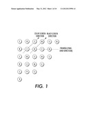 3-COLORANT DOT-OFF-DOT (DOD) PERIODIC HALFTONE GEOMETRY diagram and image