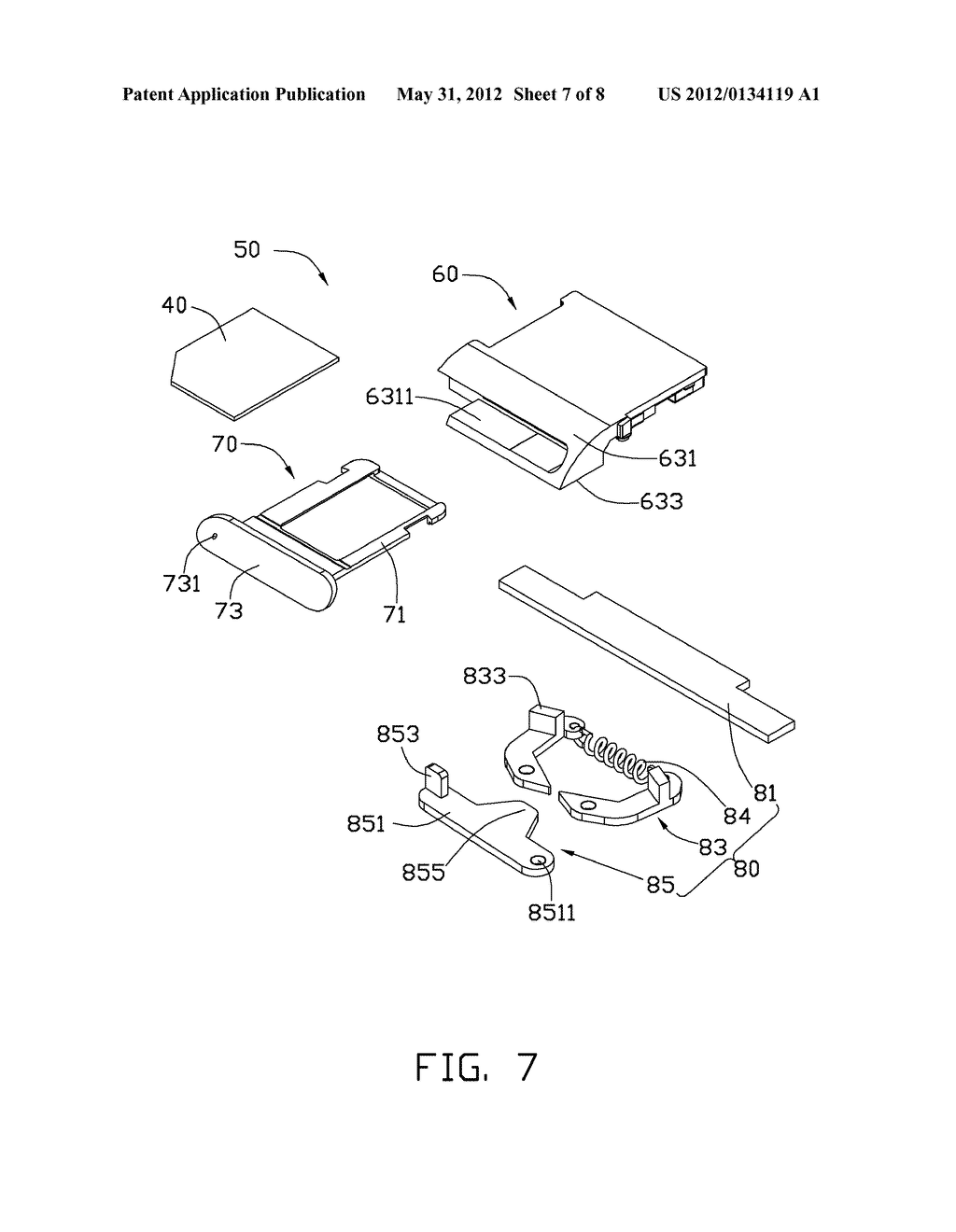 CHIP CARD HOLDING MECHANISM AND ELECTRONIC DEVICE USING THE SAME - diagram, schematic, and image 08