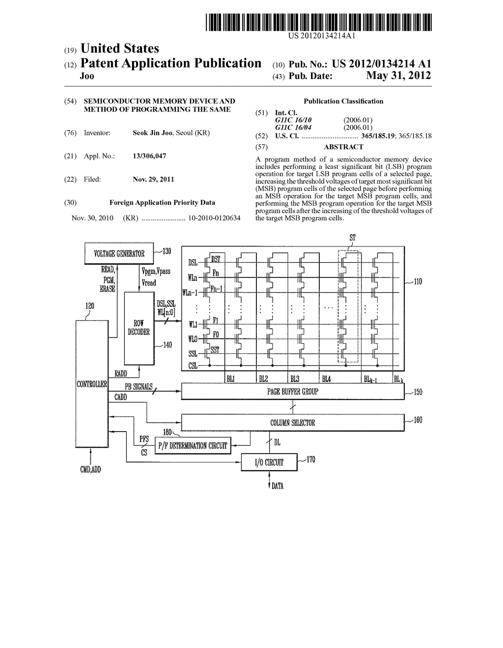 SEMICONDUCTOR MEMORY DEVICE AND METHOD OF PROGRAMMING THE SAME - diagram, schematic, and image 01