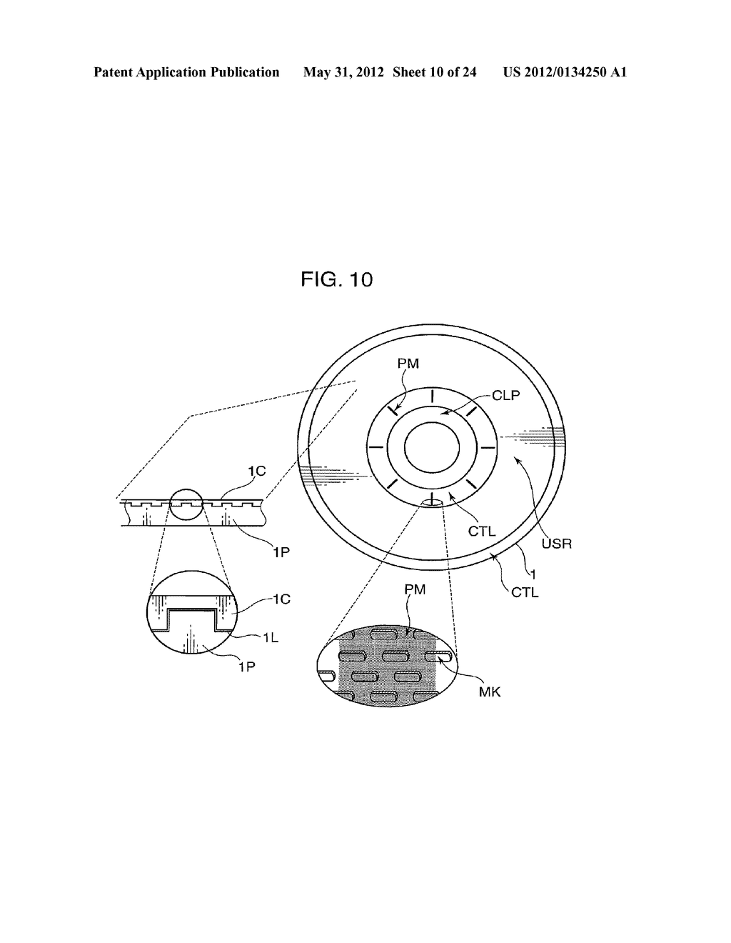 OPTICAL DISC, OPTICAL DISC MANUFACTURING METHOD, OPTICAL DISC RECORDING     DEVICE AND OPTICAL DISC REPRODUCTION DEVICE - diagram, schematic, and image 11