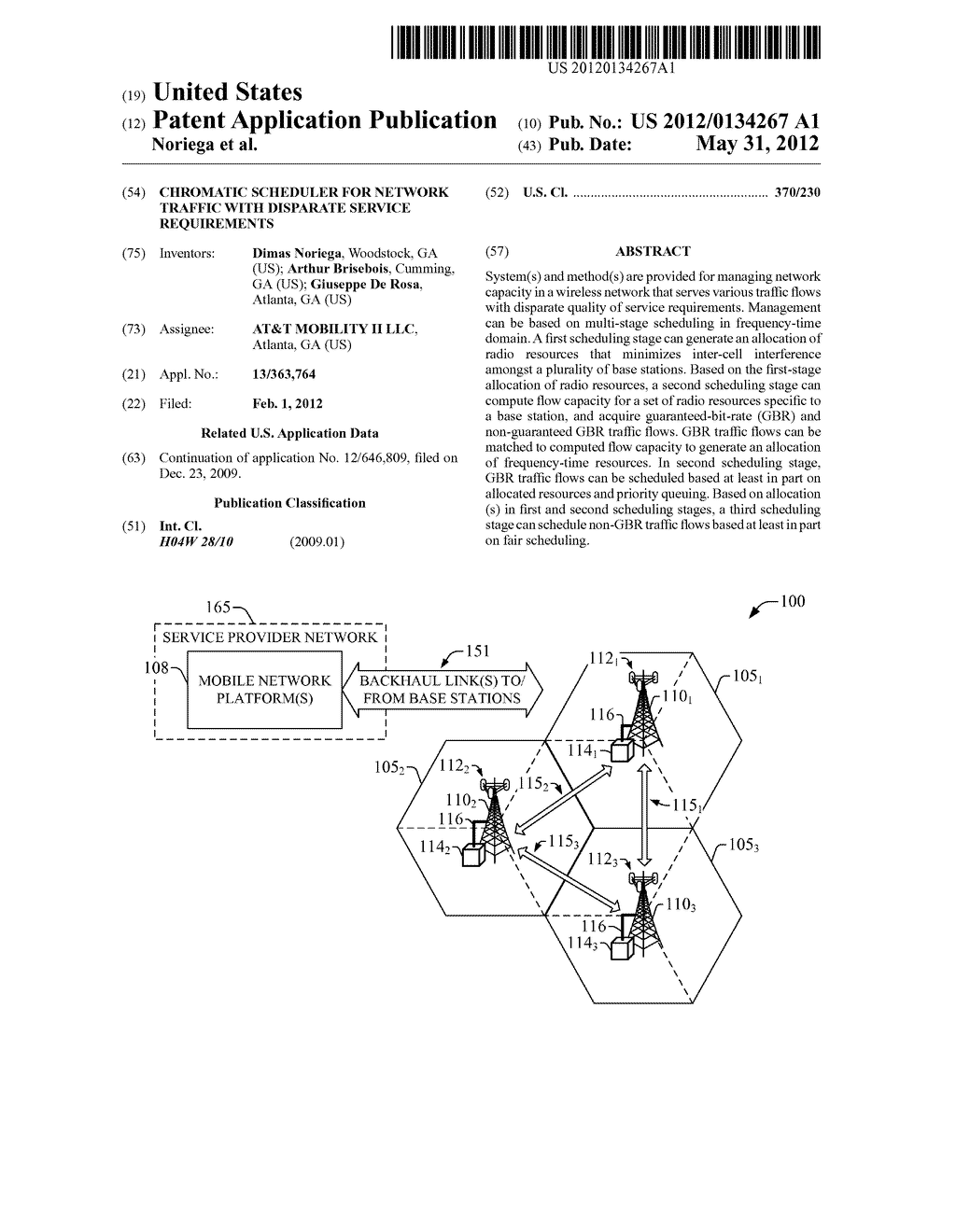 CHROMATIC SCHEDULER FOR NETWORK TRAFFIC WITH DISPARATE SERVICE     REQUIREMENTS - diagram, schematic, and image 01