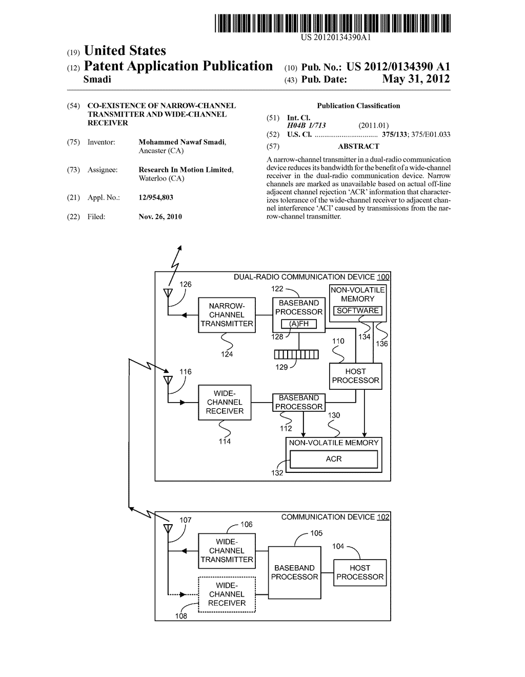 CO-EXISTENCE OF NARROW-CHANNEL TRANSMITTER AND WIDE-CHANNEL RECEIVER - diagram, schematic, and image 01