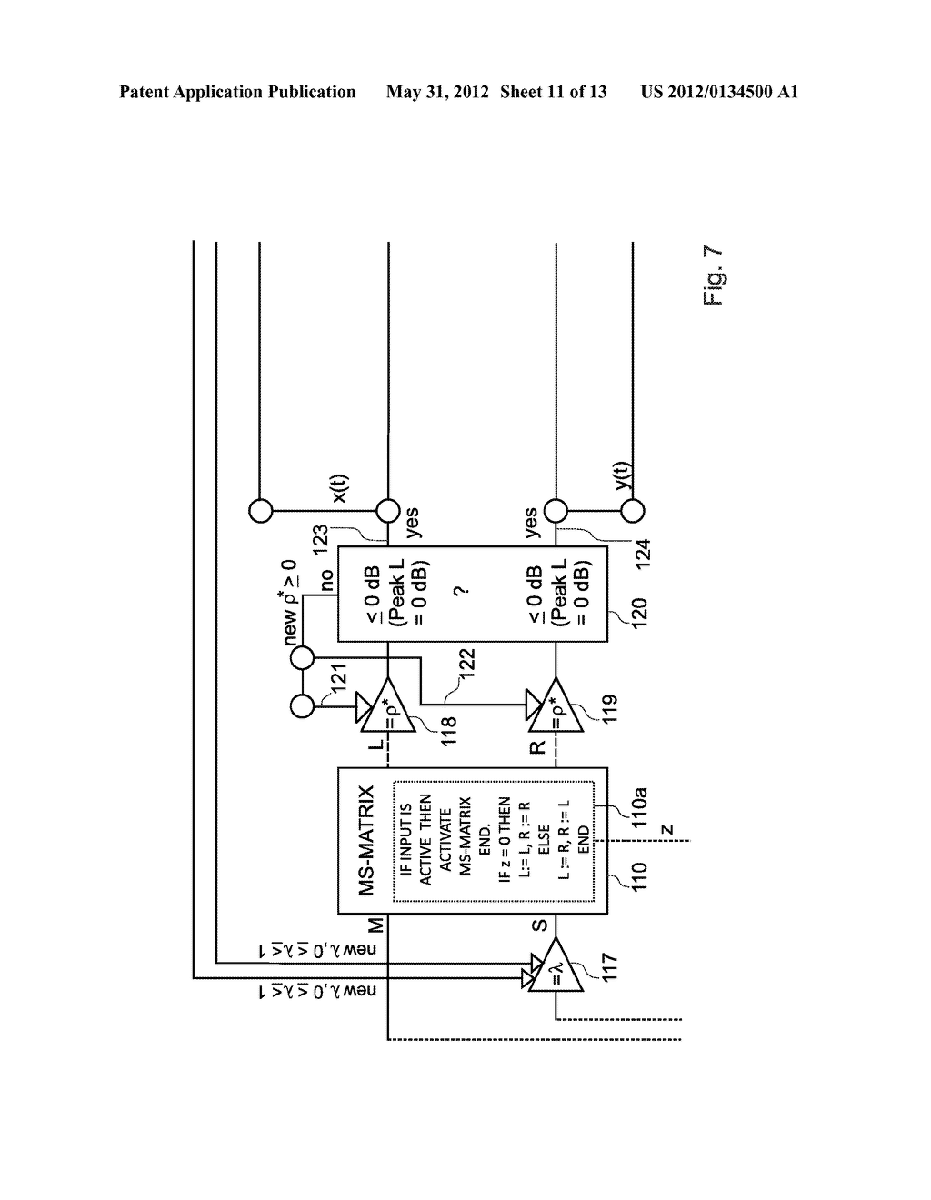 DEVICE AND METHOD FOR OPTIMIZING STEREOPHONIC OR PSEUDO-STEREOPHONIC AUDIO     SIGNALS - diagram, schematic, and image 12