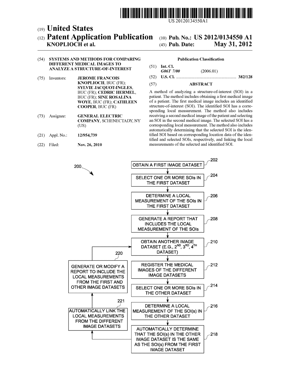 SYSTEMS AND METHODS FOR COMPARING DIFFERENT MEDICAL IMAGES TO ANALYZE A     STRUCTURE-OF-INTEREST - diagram, schematic, and image 01