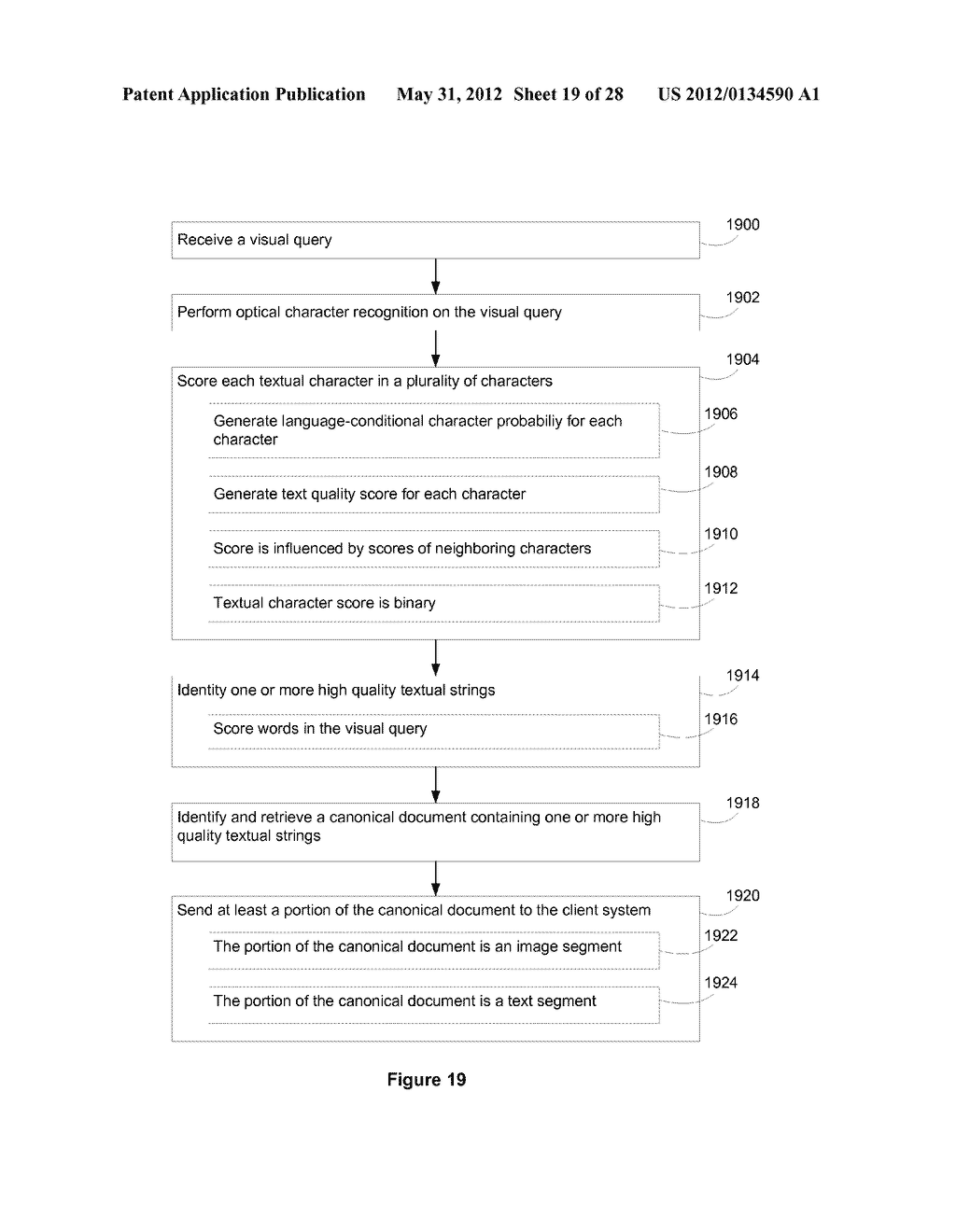 Identifying Matching Canonical Documents in Response to a Visual Query and     in Accordance with Geographic Information - diagram, schematic, and image 20