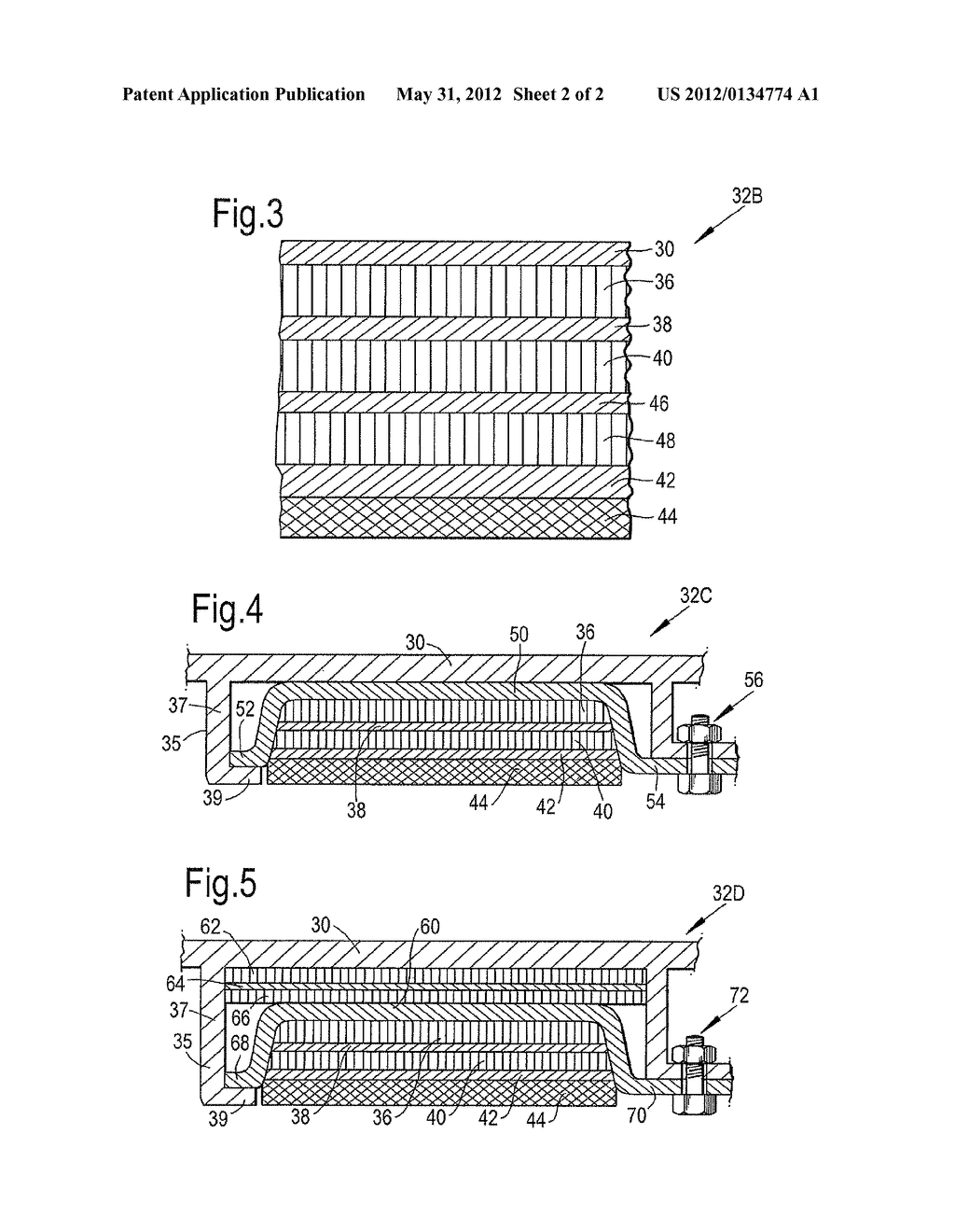 GAS TURBINE ENGINE BLADE CONTAINMENT ARRANGEMENT - diagram, schematic, and image 03