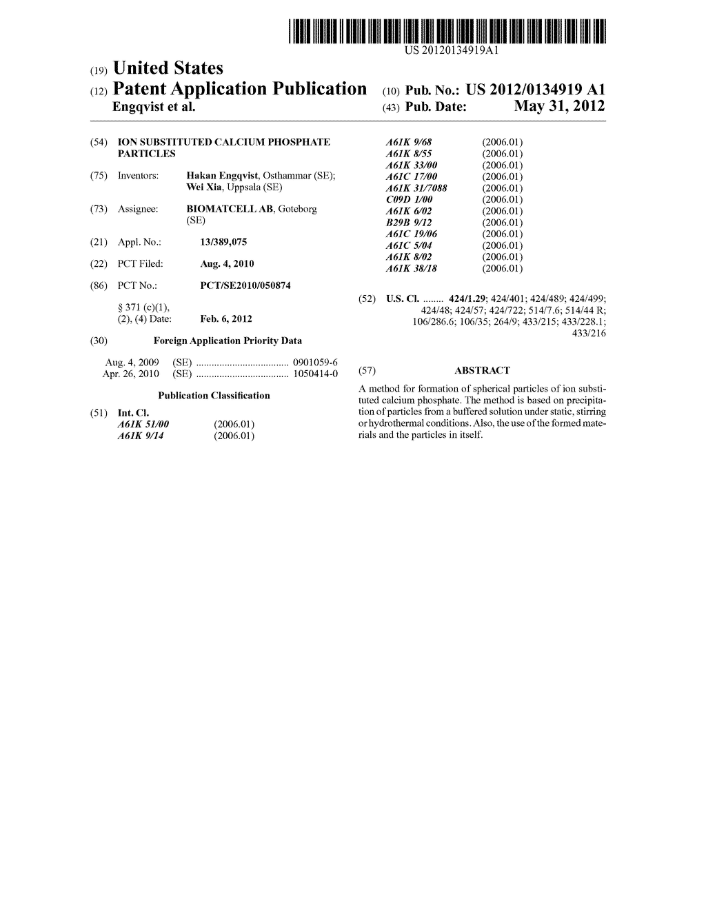 Ion substituted calcium phosphate particles - diagram, schematic, and image 01