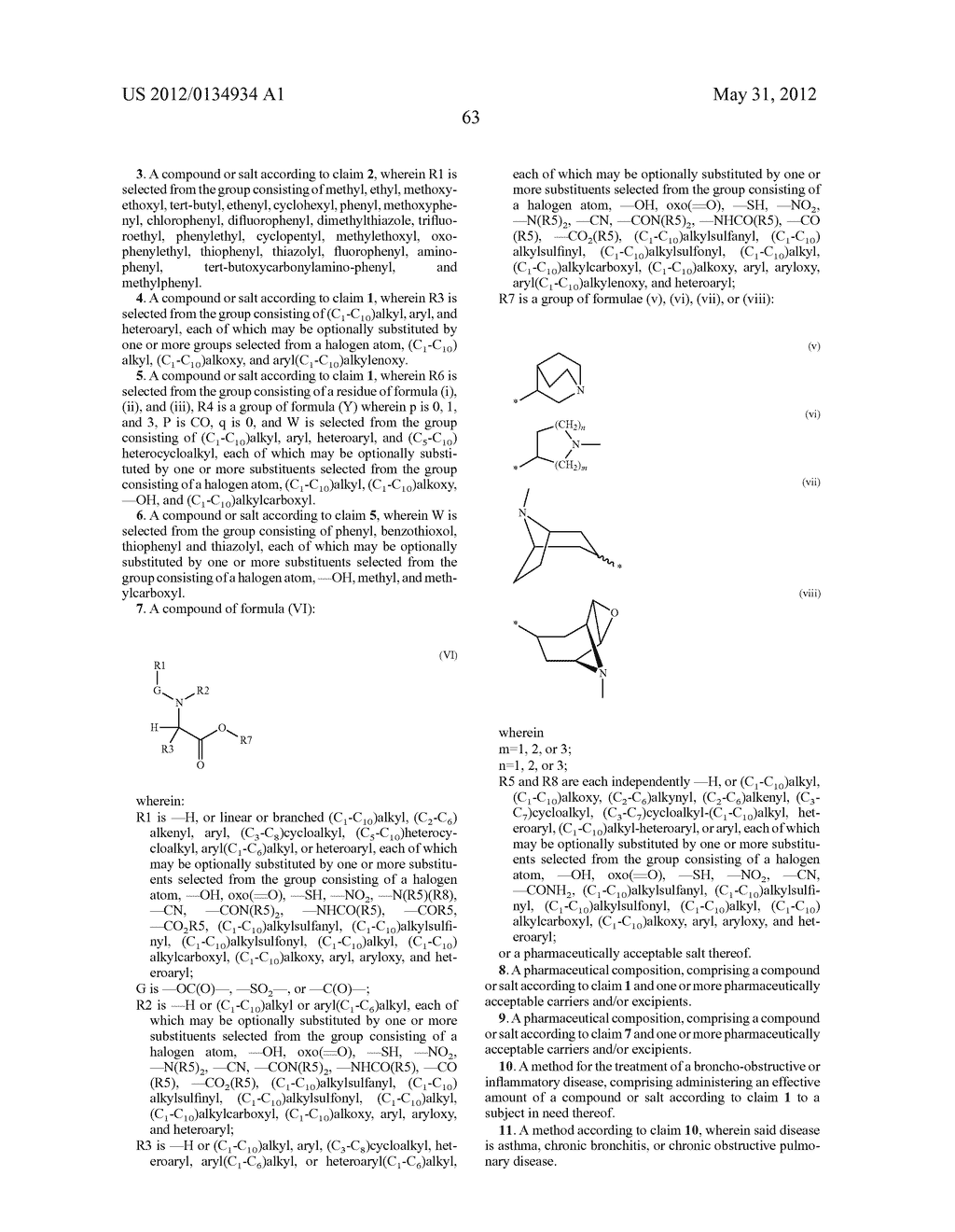 GLYCINE DERIVATIVES AND MEDICINAL COMPOSITIONS THEREOF - diagram, schematic, and image 64