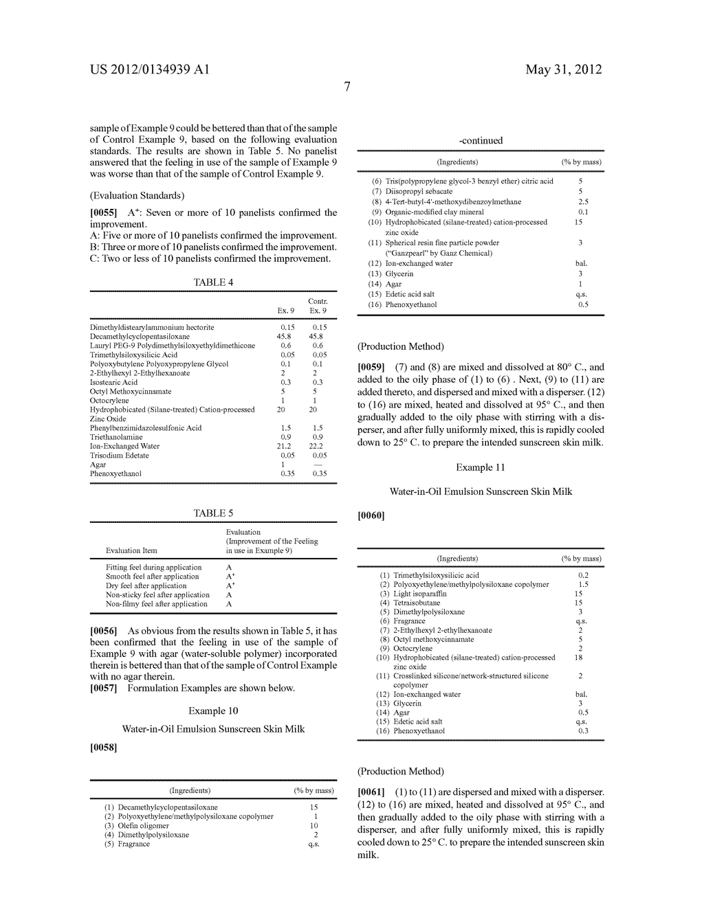 Water-In-Oil Emulsion Sunscreen Cosmetic Composition - diagram, schematic, and image 08